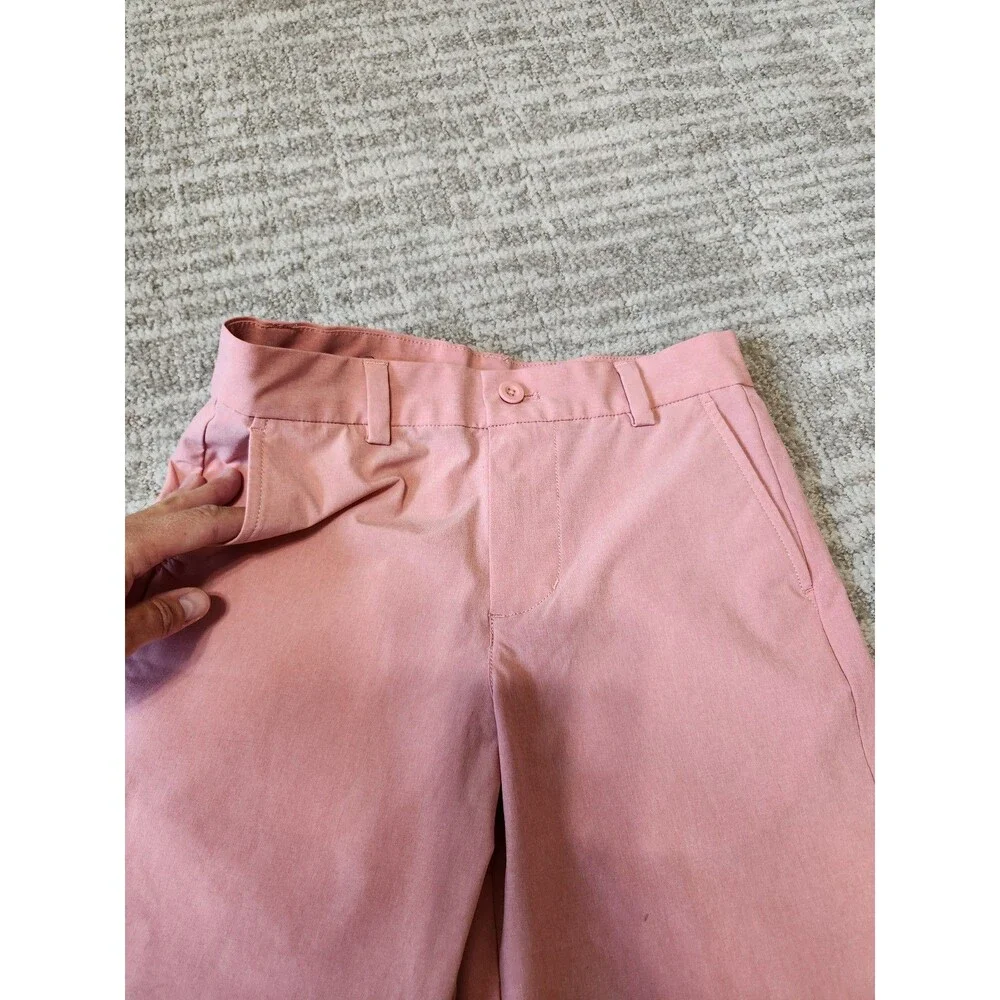 Vineyard Vines Performance Club Boy's Salmon Pink Chino Shorts Size 8